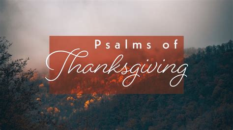 Psalms of Thanksgiving - Psalm 136 | Blanchard First