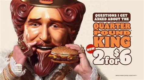 Burger King Quarter Pound King 2 for $6 TV Spot, 'Questions' Song by ...