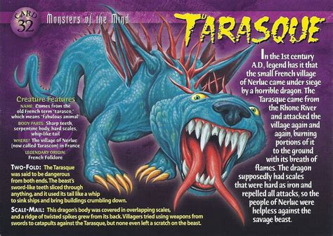 the back cover of a card game with an image of a blue dragon and its teeth