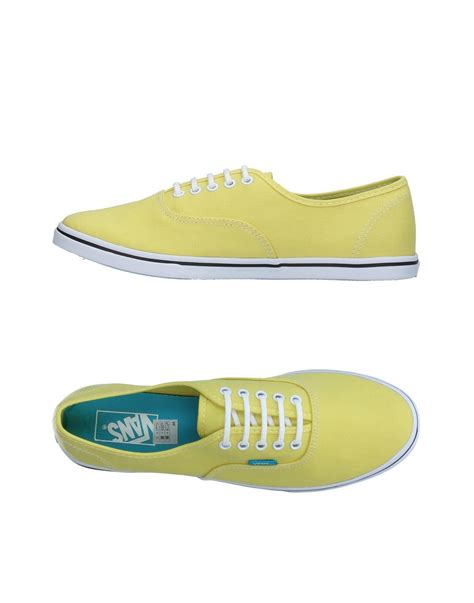 Vans Canvas Authentic Lo Pro in Yellow - Lyst