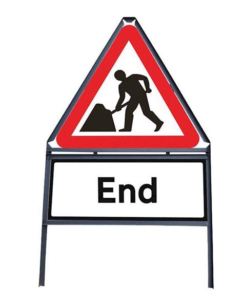 Men At Work - Road Works End Sign | From Aspli Safety