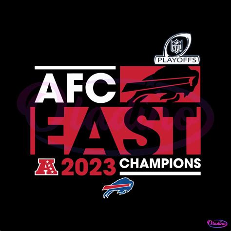 Buffalo Bills 2023 AFC East Division Champions SVG