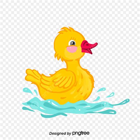 Cute Duck PNG Picture, Cartoon Style Cute Duck, Duck Clipart, Cartoon Style, Cartoon Duck PNG ...