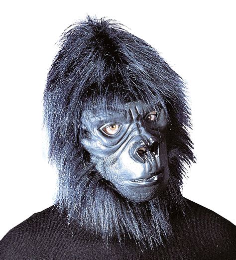 Gorilla Mask With Plush Hair Ape Masks Eyemasks & Disguises for Masquerade Fancy Dress Costume ...