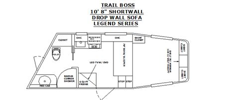 Legend Series Floor Plans | Trail Boss Conversions