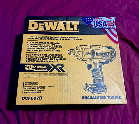 Dewalt DCF897B 20V MAX XR Brushless High Torque 3/4" Impact Wrench, Tool Only 885911377546 | eBay