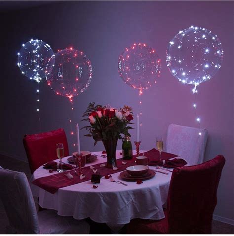 Red LED Balloons 18 Inch Clear Balloons With 118 Inch Red LED - Etsy