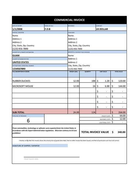 Invoice Excel Template — db-excel.com