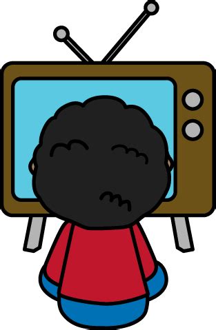 Child Watching TV Clip Art - Child Watching TV Image | Clip art, Kids ...