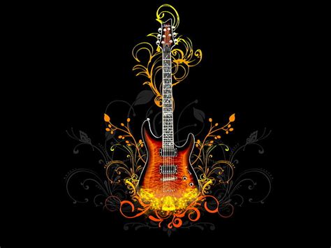 HD wallpaper: Guitar HD, orange burst electric guitar, music ...