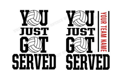 Volleyball SVG Volleyball Team You Got Served Download Files | Etsy