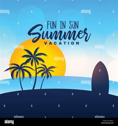 summer vacation poster design background Stock Vector Image & Art - Alamy