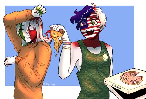 Redraw of my first CH fanart : r/CountryHumans