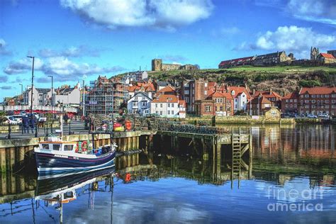 Whitby Harbour Blue Photograph by Alison Chambers - Pixels