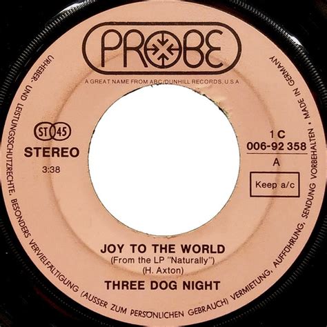 Three Dog Night - Joy To The World (1971, Vinyl) | Discogs