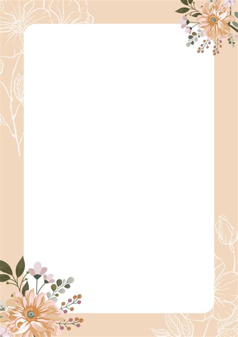 Flower Paper Border