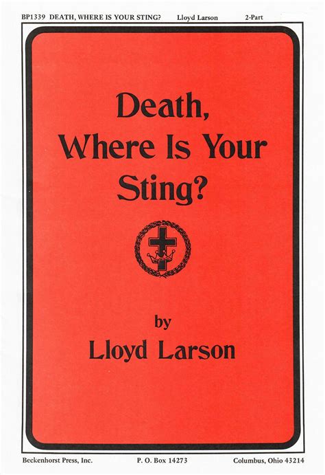 Death, Where Is Your Sting?