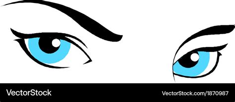 Girl women eyes Royalty Free Vector Image - VectorStock