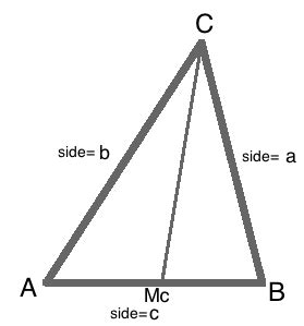 Median Formula Triangle