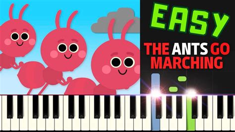 The Ants Go Marching I Easy Piano Tutorial I Sheet Music for Beginners ...