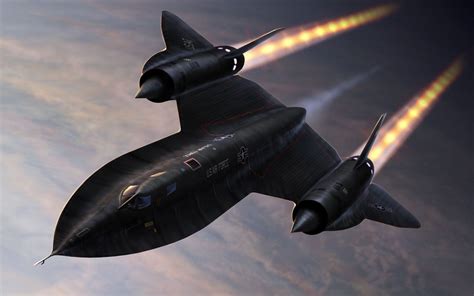 Black spaceship, aircraft, military aircraft, Lockheed SR-71 Blackbird ...