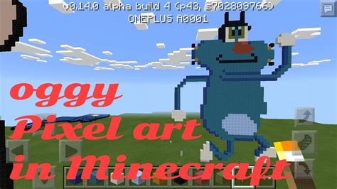 Minecraft: Pixel Art oggy: speed build - YouTube