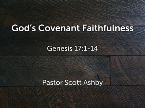 God's Covenant Faithfulness - Faithlife Sermons