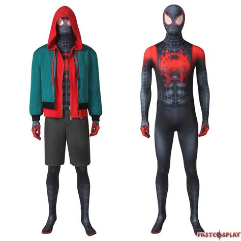 Spider-Man Into the Spider-Verse Miles Morales Cosplay Costume