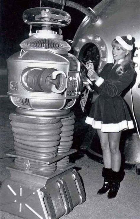 1966: The Robot and Judy (Marta Kristen) from "Lost in Space ...