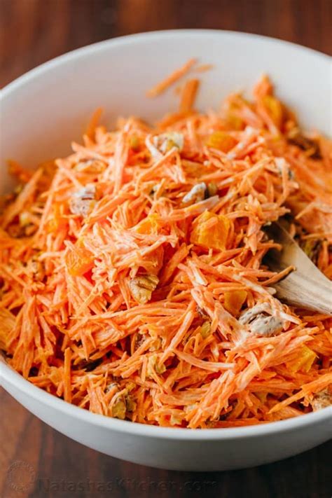 Carrot Salad with Apricots and Pecans - NatashasKitchen.com