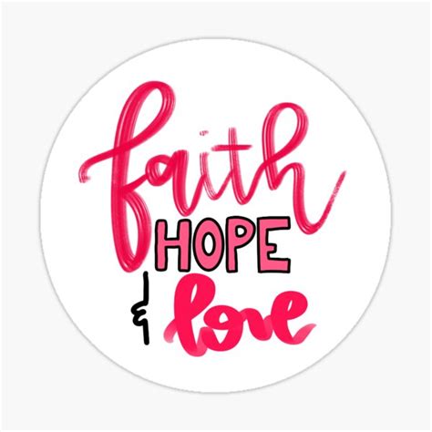 "Faith Hope Love " Sticker for Sale by janaestickers15 | Redbubble