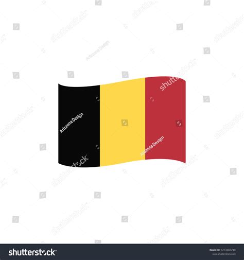 Belgium Flag Design Emoji Vector Stock Vector (Royalty Free) 1233407248 | Shutterstock