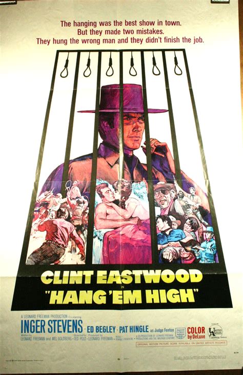 “HANG ‘EM HIGH”, Clint Eastwood Poster