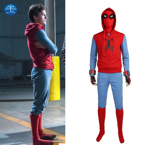 MANLUYUNXIAO Spiderman Homecoming Cosplay Costume Men Full Set ...