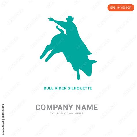 bull rider company logo design Stock Vector | Adobe Stock