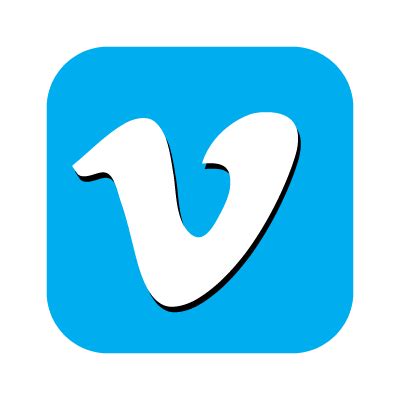 Vimeo icon vector