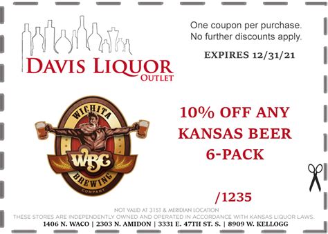 Current Coupons - Davis Liquor Outlet