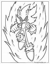 Golden Sonic Coloring Pages  Nation sketch template