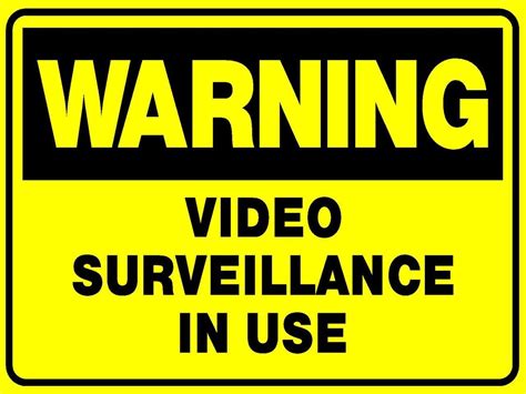 2 Signs Video Surveillance IN USE Camera Sign 300x200 Security Warning Sign | eBay