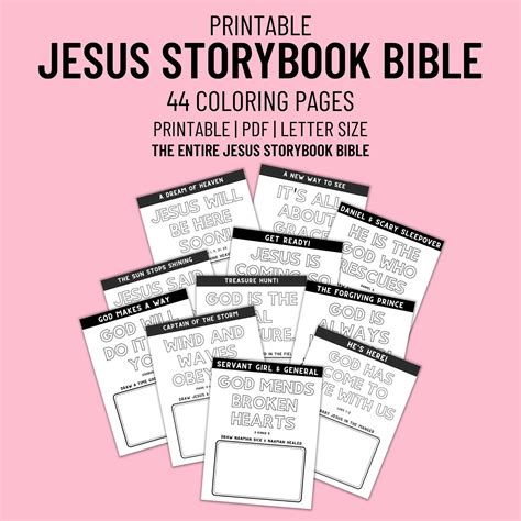 Jesus Storybook Bible Coloring Pages for Kids ENTIRE STORYBOOK BIBLE ...