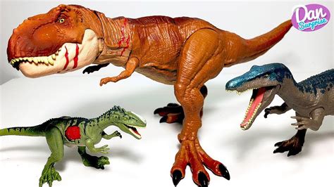 Jurassic World Battle Damage Tyrannosaurus Rex Monolophosaurus | stickhealthcare.co.uk