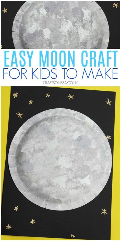 Pom Pom Printed Moon Craft | Space crafts for kids, Moon crafts, Space ...