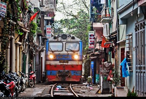 Majestic D19E-923 Vietnam Railways locomotive in Hanoi, Vietnam