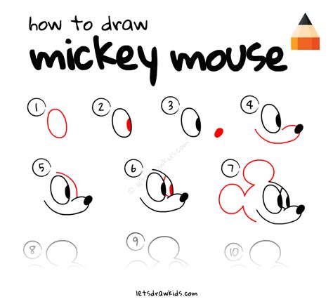 How To Draw Mickey Mouse