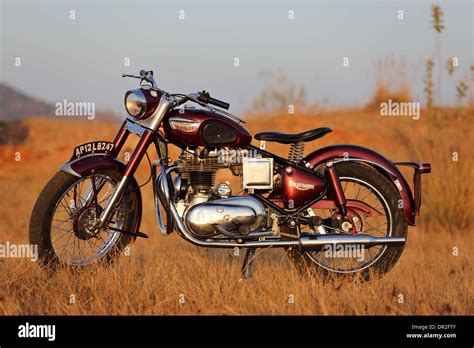 Vintage Royal Enfield Bullet with Triumph tank and mudguards from the ...