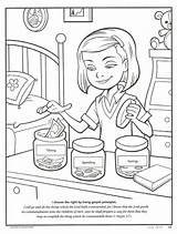 Happy Clean Living Primary 2 Lesson 33  Tithing sketch template