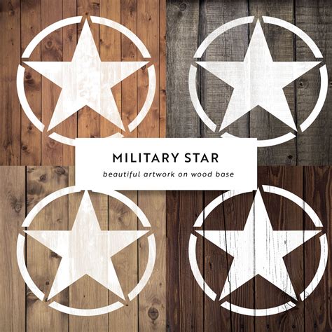 Military Star Stencil