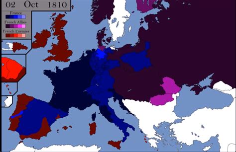 Europe Map During French Napoleonic Wars Era Military - vrogue.co