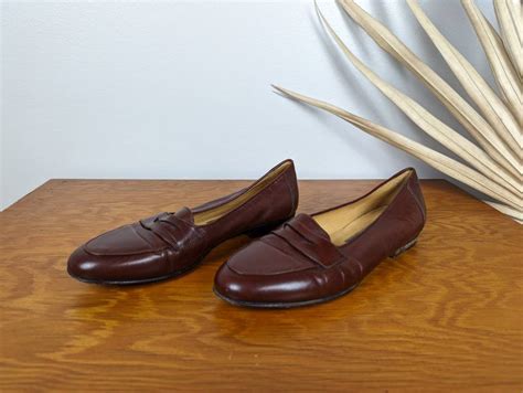 Vintage Brown Leather Cole Haan Loafers / Slip Ons / Flats / - Etsy