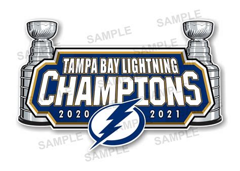 Tampa Bay Lightning 2021 Stanley Cup Champions Precision Cut | Etsy